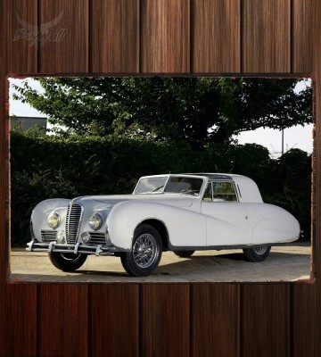 Металлическая табличка Delahaye 175S Coupe DeVille Aerodynamic by Figoni et Falaschi